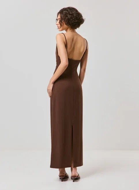 vestido midi poliamida vestido midi poliamida