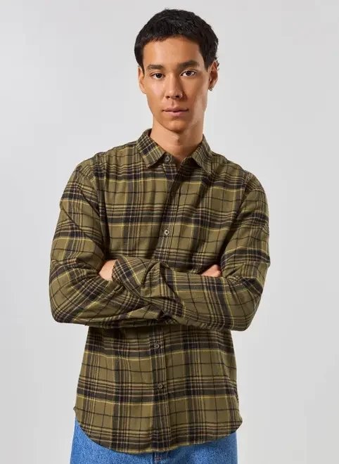 camisa flanela xadrez manga longa camisa flanela xadrez manga longa