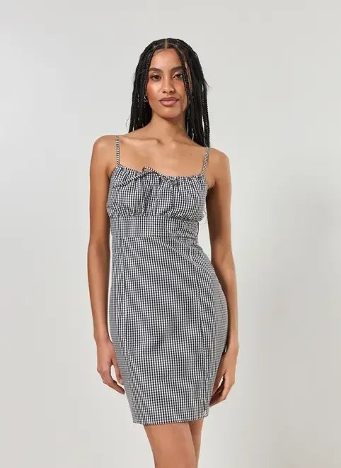 vestido curto quadriculado vichy vestido curto quadriculado vichy