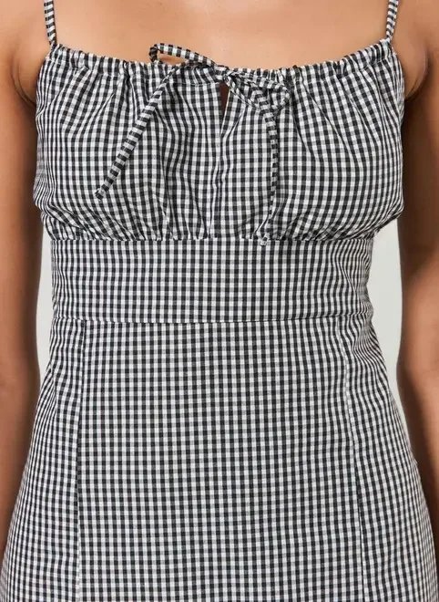 vestido curto quadriculado vichy vestido curto quadriculado vichy