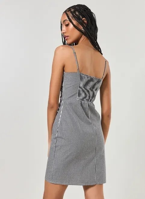 vestido curto quadriculado vichy vestido curto quadriculado vichy