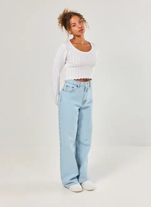 cropped manga longa tricô texturizado cropped manga longa tricô texturizado