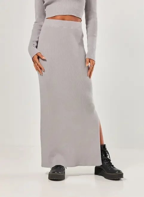 saia longa de tricô saia longa de tricô