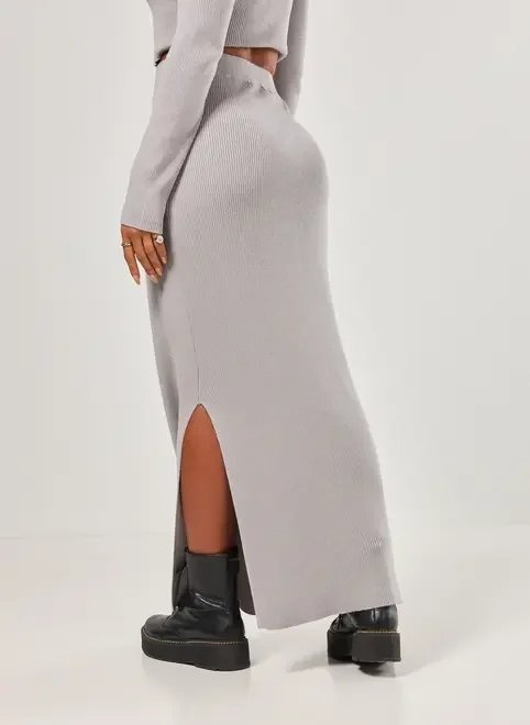 saia longa de tricô saia longa de tricô