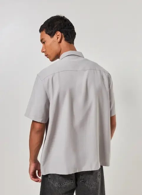 camisa box cinza camisa box cinza