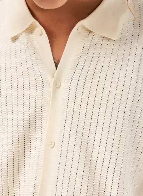 camisa manga curta malha retilínea camisa manga curta malha retilínea