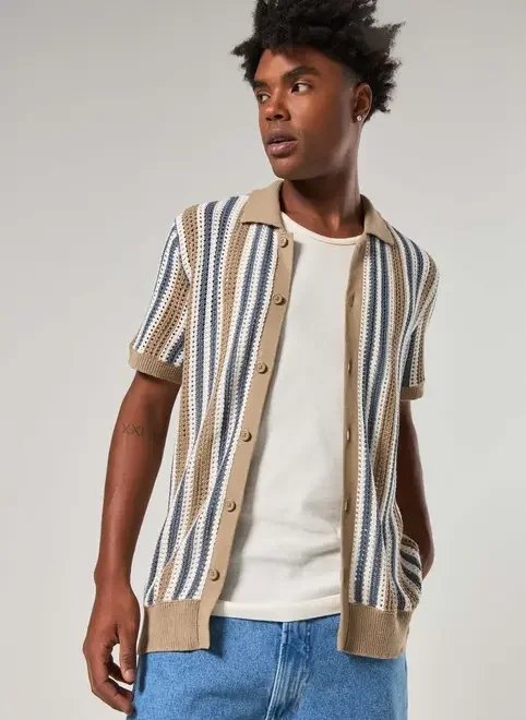 camisa tricô listrada camisa tricô listrada