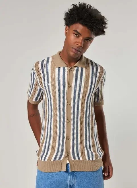 camisa tricô listrada camisa tricô listrada