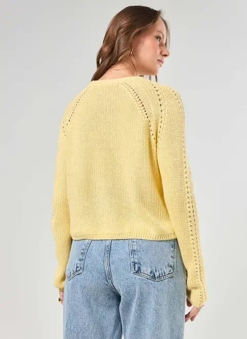 blusa amarela manga longa tricô blusa amarela manga longa tricô