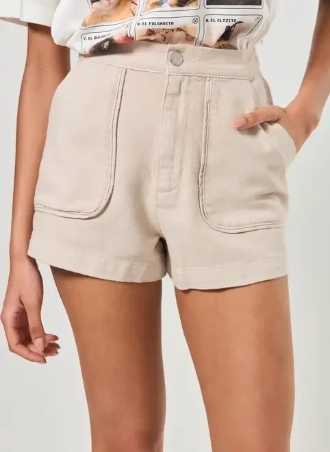 short mom sarja texturizada short mom sarja texturizada