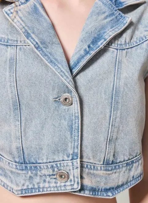 colete jeans dirty golinha colete jeans dirty golinha