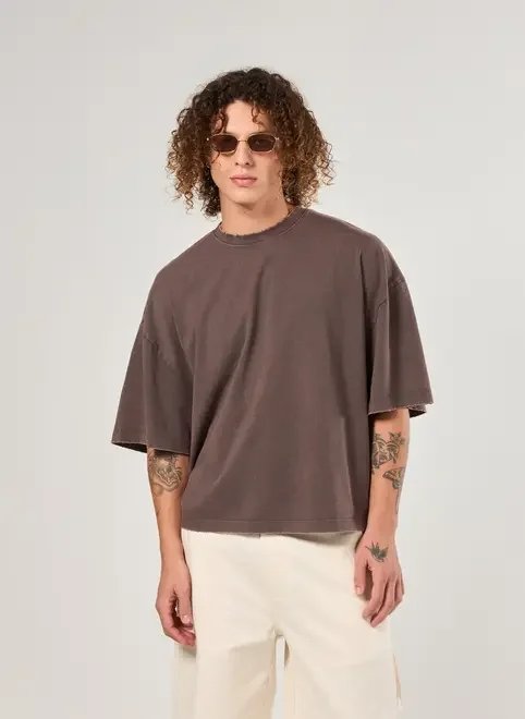camiseta cropped oversized marmorizada camiseta cropped oversized marmorizada