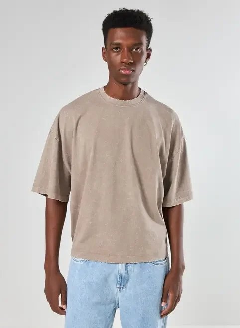 camiseta cropped oversized marmorizada camiseta cropped oversized marmorizada