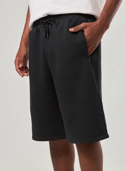 bermuda jorts preta moletom bermuda jorts preta moletom