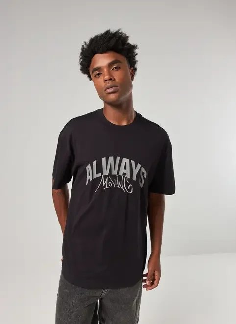 camiseta preta box always moving camiseta preta box always moving