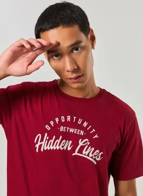 camiseta vinho hidden lines camiseta vinho hidden lines