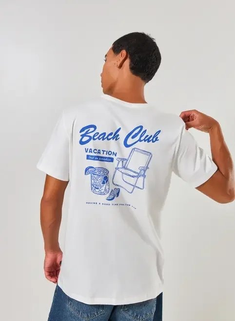 camiseta off-white estampa azul camiseta off-white estampa azul