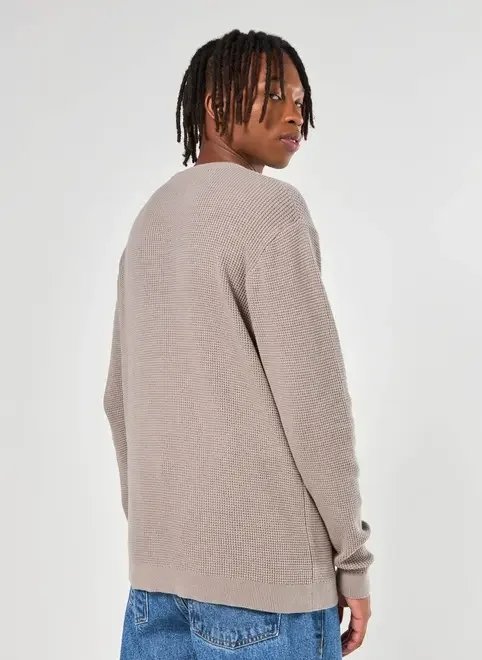 blusa de tricô com textura waffle blusa de tricô com textura waffle