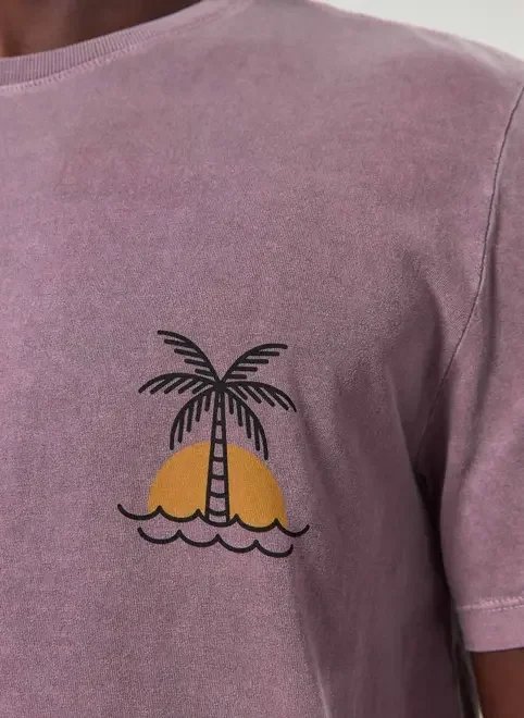 camiseta roxa estonada coqueiro camiseta roxa estonada coqueiro