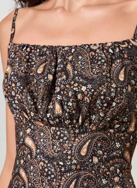 vestido midi estampa paisley vestido midi estampa paisley