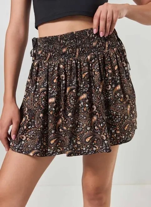 saia repolho estampa paisley saia repolho estampa paisley