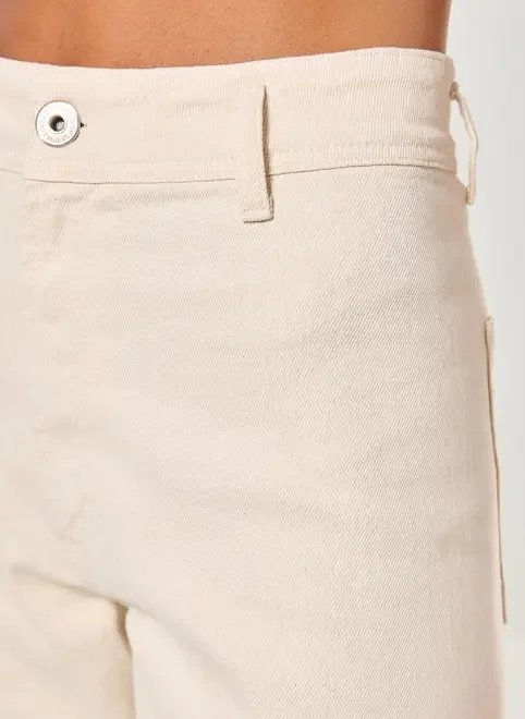 calça sarja wide leg com elastano calça sarja wide leg com elastano