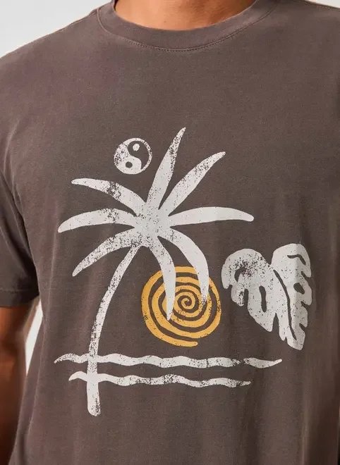 camiseta marrom estonada tropical camiseta marrom estonada tropical