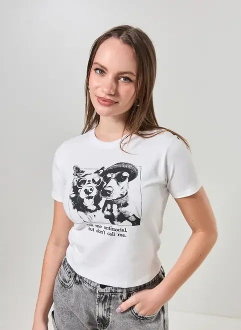 mini tee branca cachorrinhos mini tee branca cachorrinhos