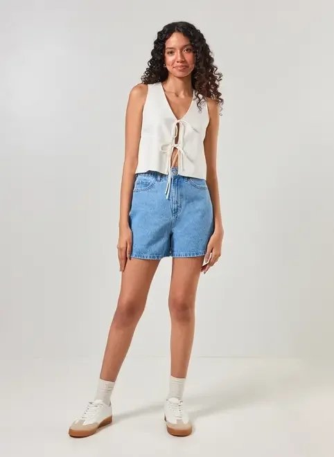 bermuda jeans lacinho bermuda jeans lacinho