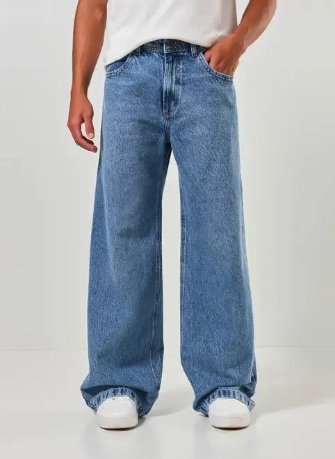 calça oversized jeans marmorizado calça oversized jeans marmorizado