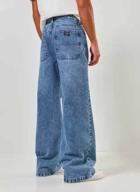 calça oversized jeans marmorizado calça oversized jeans marmorizado