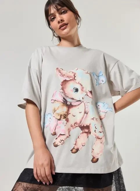 camiseta super oversized carneirinho camiseta super oversized carneirinho