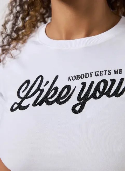 mini tee like you brilhos mini tee like you brilhos