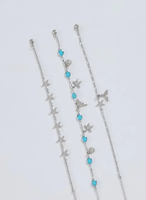 conjunto tornozeleira oceano conjunto tornozeleira oceano