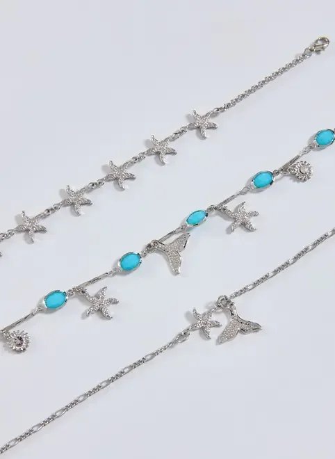 conjunto tornozeleira oceano conjunto tornozeleira oceano
