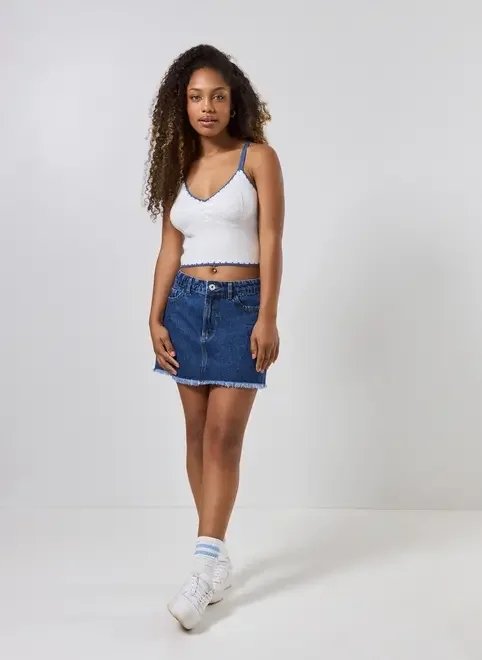 cropped tricô contraste cropped tricô contraste