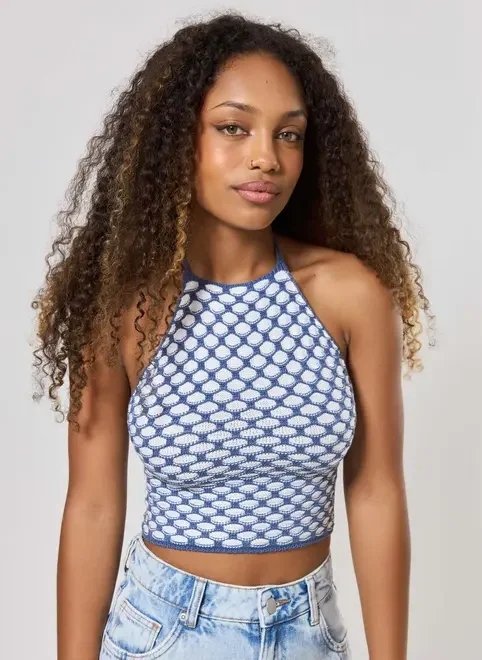 cropped frente única tricô cropped frente única tricô