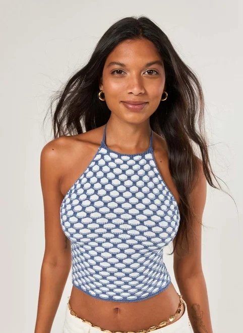 cropped frente única tricô cropped frente única tricô