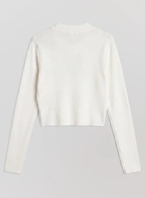 blusa cropped tricô liso blusa cropped tricô liso