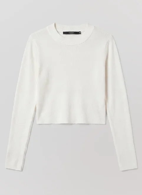 blusa cropped tricô liso blusa cropped tricô liso