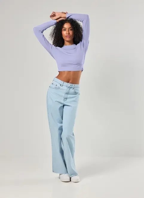 blusa cropped tricô liso blusa cropped tricô liso