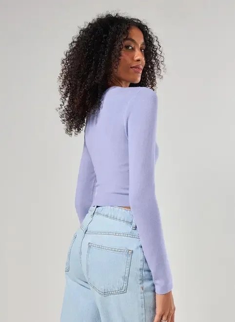 blusa cropped tricô liso blusa cropped tricô liso