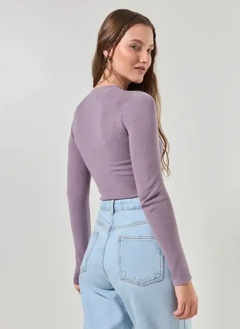 blusa cropped tricô liso blusa cropped tricô liso