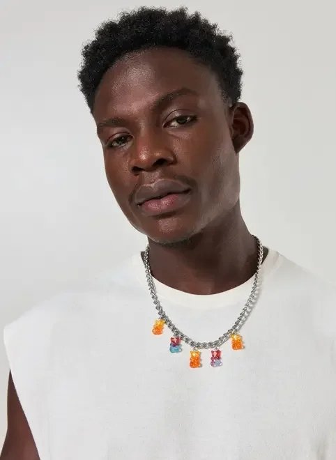 colar corrente ursinhos coloridos colar corrente ursinhos coloridos