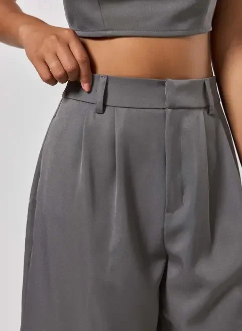 bermuda jorts alfaiataria chumbo bermuda jorts alfaiataria chumbo