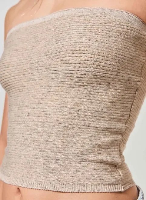 tube top malha retilínea canelado tube top malha retilínea canelado