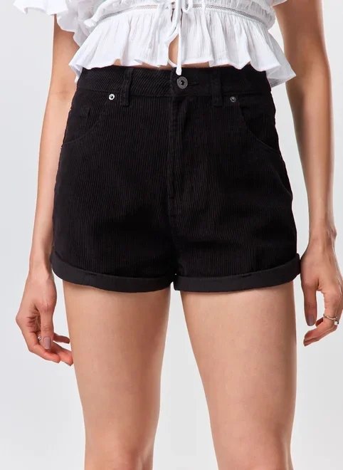 short mom em veludo cotelê short mom em veludo cotelê