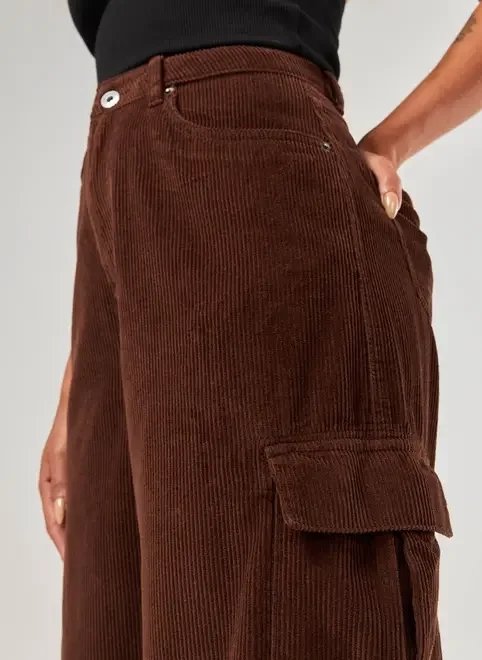 calça cargo em veludo cotelê calça cargo em veludo cotelê