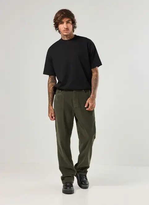 calça verde veludo cotelê calça verde veludo cotelê