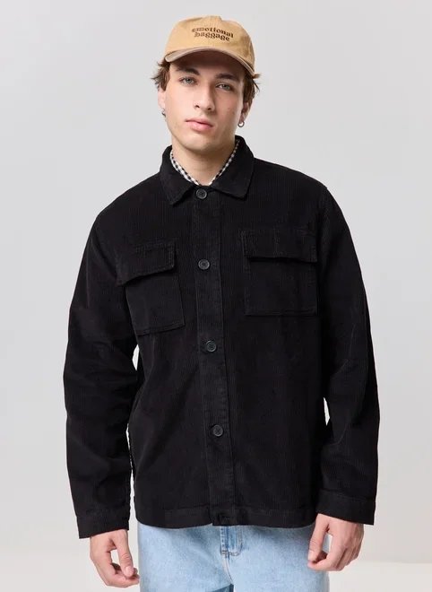 jaqueta estilo camisa cotelê jaqueta estilo camisa cotelê